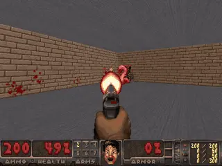 Von choosing movement and combat actions in Doom, 29 seconds of unedited gameplay